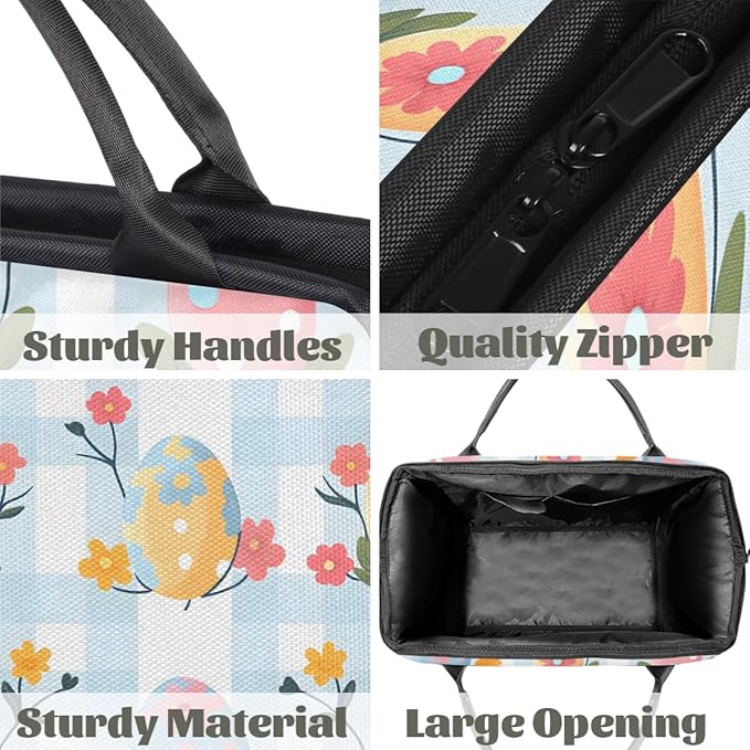 Eggs Easter Overnight Weekender Bag for Women Men Travel Duffel Bags Waterproof Luggage Carry on Sports Yoga Gym Bag