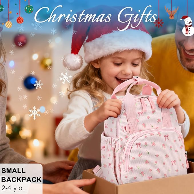 Bluboon Toddler Backpack for Girls Boys 2-4 Cute 12" Preschool Kindergarten Backpacks Kids Daycare Bags School Trave,toddler girl gifts, 3 Year Old Girl Gifts