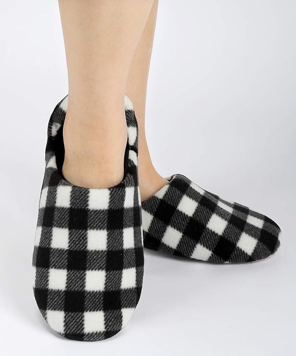 Panda Bros Slipper Socks for Women Grippers, Fuzzy Cozy Fleece Slipper Socks, Soft, Warm House Slippers