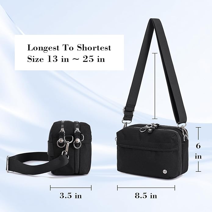 NEICOA Anti Theft Crossbody Bags for Women Nylon Small Travel Purse RFID Sling Shoulder Bag for Vacation Essentials