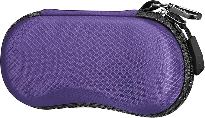 FINTIE Sunglasses Case, Hard EVA Shell Shockproof Sport Glasses Case with Metal Carabiner Travel Zipper Eyeglasses Holder