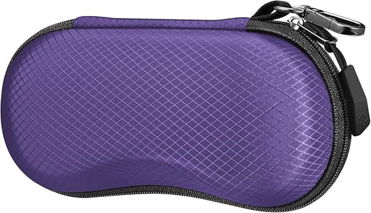 FINTIE Sunglasses Case, Hard EVA Shell Shockproof Sport Glasses Case with Metal Carabiner Travel Zipper Eyeglasses Holder