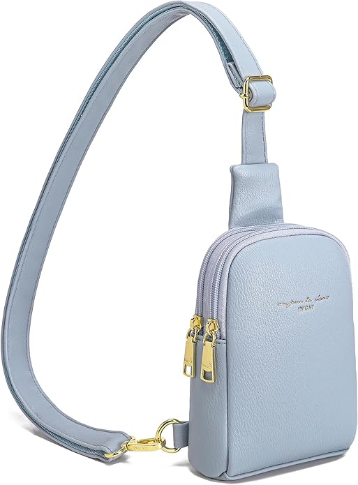 INICAT Small Sling Bag for Women Everyday & Travel Crossbody Bags Lightweight Cross Body Purses Vegan Leather