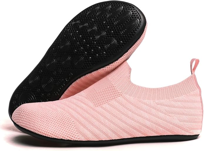 SLEVEL Lightweight Non Slip Travel Indoor Grip House Slipper Socks Unisex Adult Around The House Floor Home Shoes for Women Men