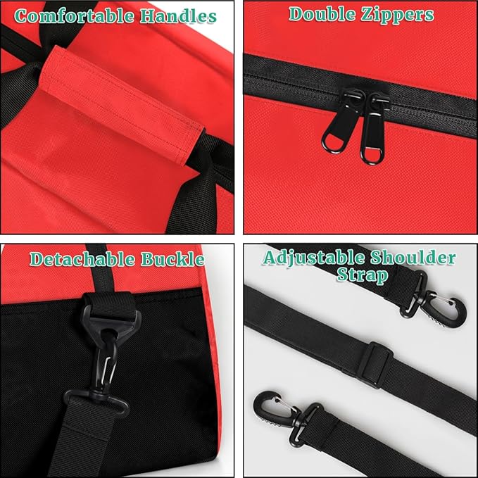 Custom Name Gym Duffel for Kids,Personalized Sports Bag Lightweight Gym Bags for Boys & Girls,Fitness Travel Weekender for Travel, Workout Red