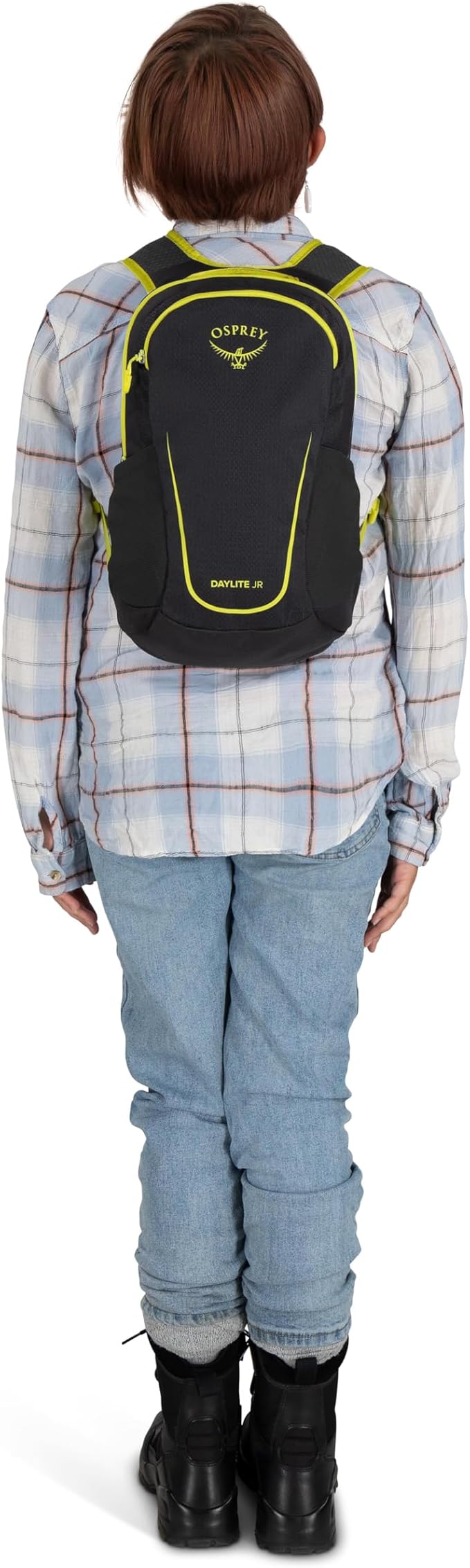 Osprey Daylite Jr. Kids' Commuter Backpack, Black/Lemongrass