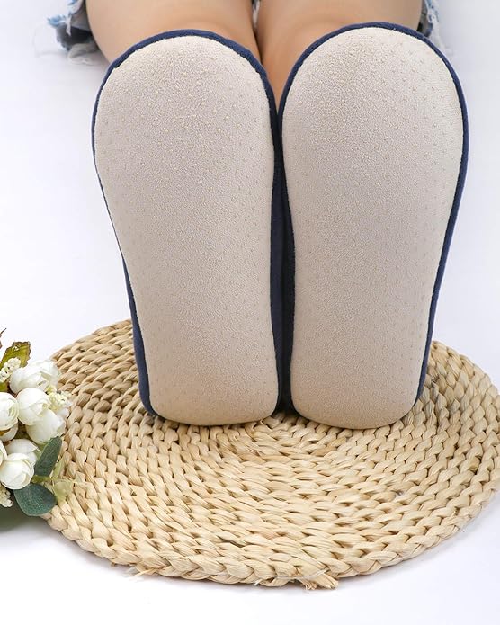 Panda Bros Slipper Socks for Women Grippers, Fuzzy Cozy Fleece Slipper Socks, Soft, Warm House Slippers