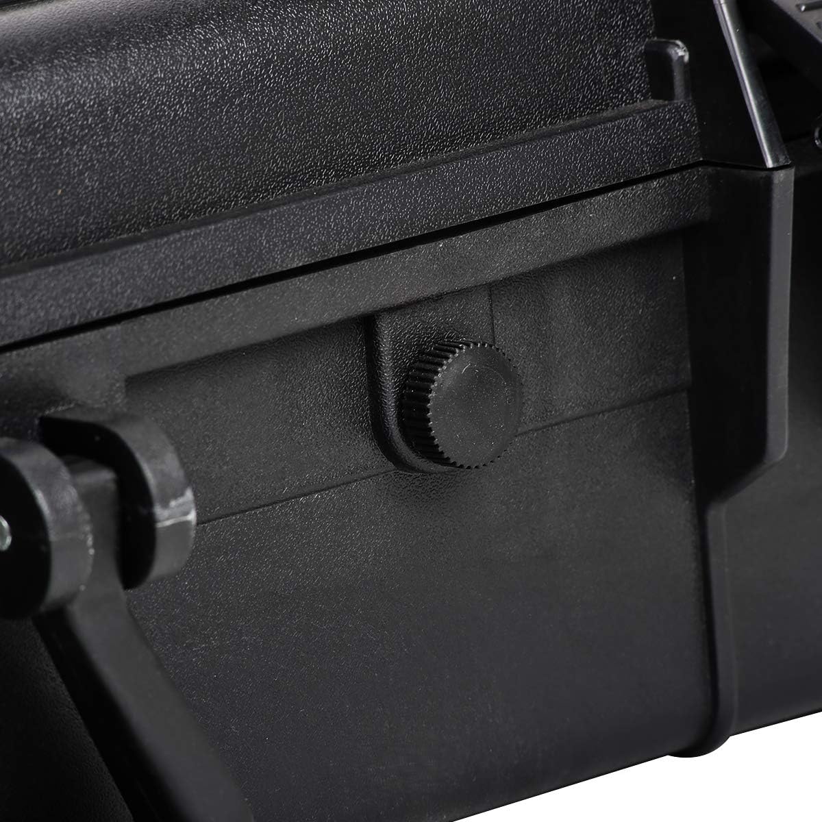 MEIJIA All Weather Waterproof Hard Camera Case,Hard Case with Customizable Fit Foam,Fit Use of Drones,Camera,Equipments,Pistols,Elegant Black (Black, 28.84"x16.92"X7.08")