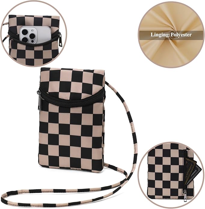 Small Crossbody Women Cell Phone Purse Wallet Bag With Shoulder Strap
