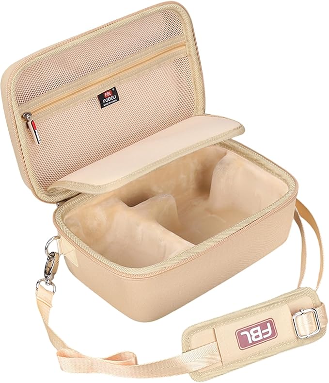 FBLFOBELI EVA Travel Storage Case for Canon EOS Rebel T7 / T8i / T5 / R50 / R100 DSLR Camera with 18-55mm Lens, Camera Protective Waterproof Carrying Bag (Case Only) (Khaki)