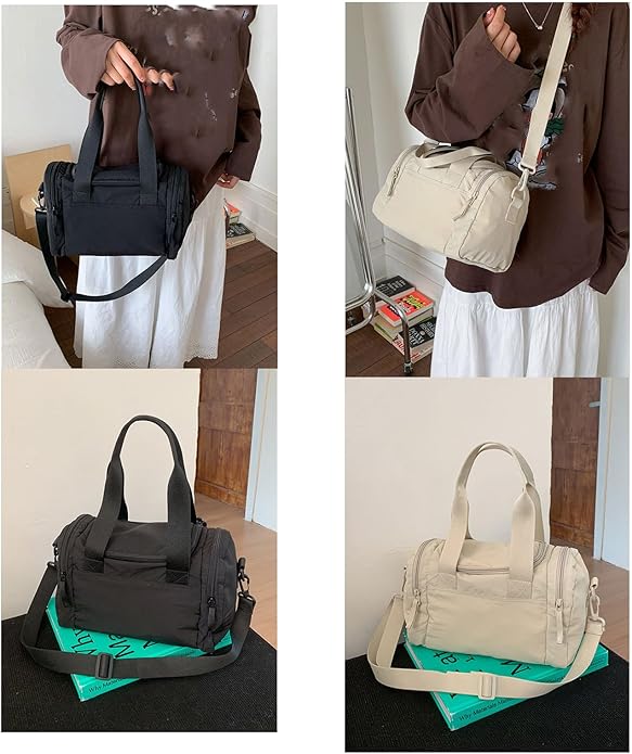 Stylish Convertible Shoulder Bag, Spacious Interior Wear for Daily Commute Outdoor Activities Ergonomic Gym Bag