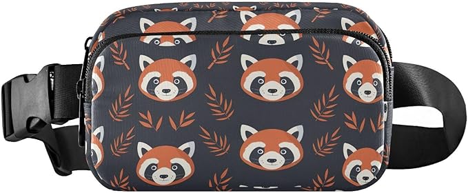 Kawaii Red Panda Fanny Pack for Women Men Water Resistant Fashion Waist Packs with Adjustable Strap Belt Bag for Travel Workout Jogging Hiking 21219401