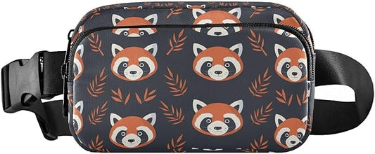 Kawaii Red Panda Fanny Pack for Women Men Water Resistant Fashion Waist Packs with Adjustable Strap Belt Bag for Travel Workout Jogging Hiking 21219401