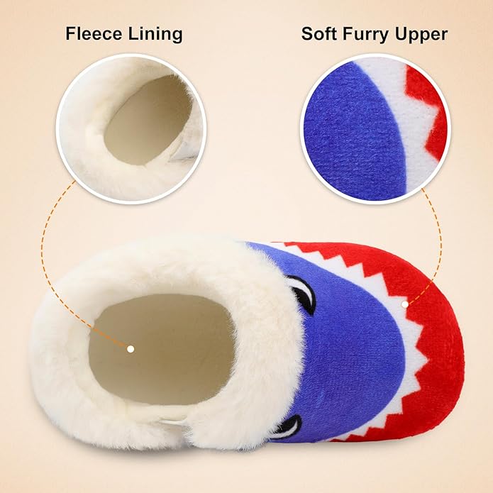 Centipede Demon Toddler Slippers for Boys Girls Slip on Kids Baby Toddlers House Shoes Lightweight Barefoot Furry Sock Shoes Indoor Outdoor Warm Walking Shoes