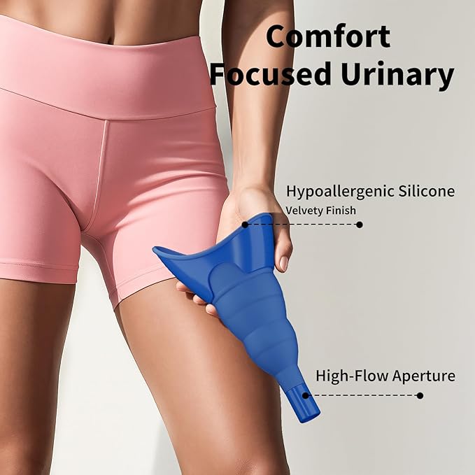 PFP Female Urination Device - Female Urinals for Women with Storage Pouch, Pee Funnel for Women Travel Companion for Outdoor & Surgery, Female Urinal Perfect for Hiking, Camping, Travel
