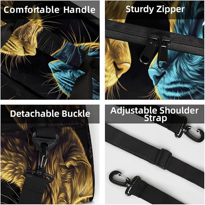 Travel Duffle Bag for travel duffle bag sports Girls Boys Kids Warm Cool Colors Cat Lightweight Overnight Sleepover Weekender Bags Small Dance Gym Sport Bag Teens Carry-On Size Workout Bag