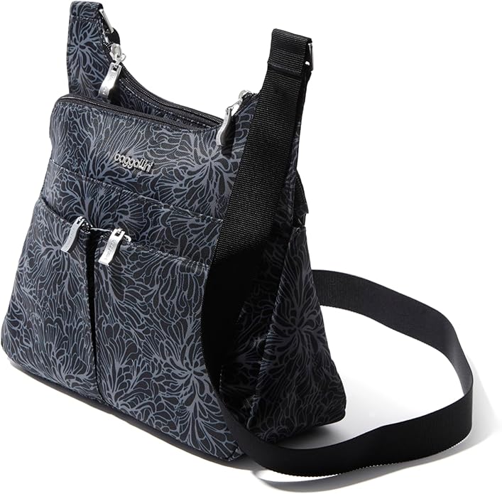 Baggallini Crossbody Travel Bag 11x8.5 Lightweight Water-resistant Nylon Handbag