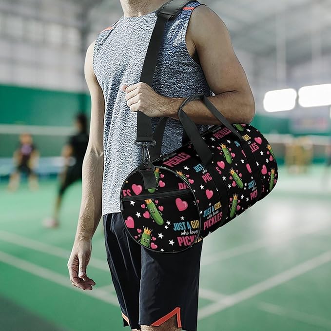 Workout Lightweight Duffel Bags Just A Girl Who Loves Funny Pickle Carry On Weekender Overnight Bag Gym Sport Yoga Dance Bags