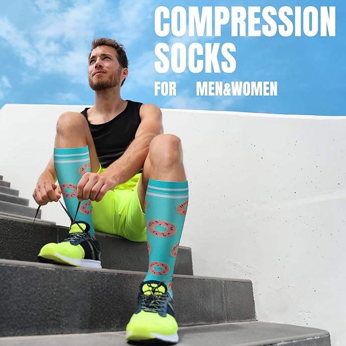 bropite Compression Socks for Women & Men 8 Pairs Circulation-Compression Socks 20-30 mmhg-Best for Running,Nurse,Travel,Yoga