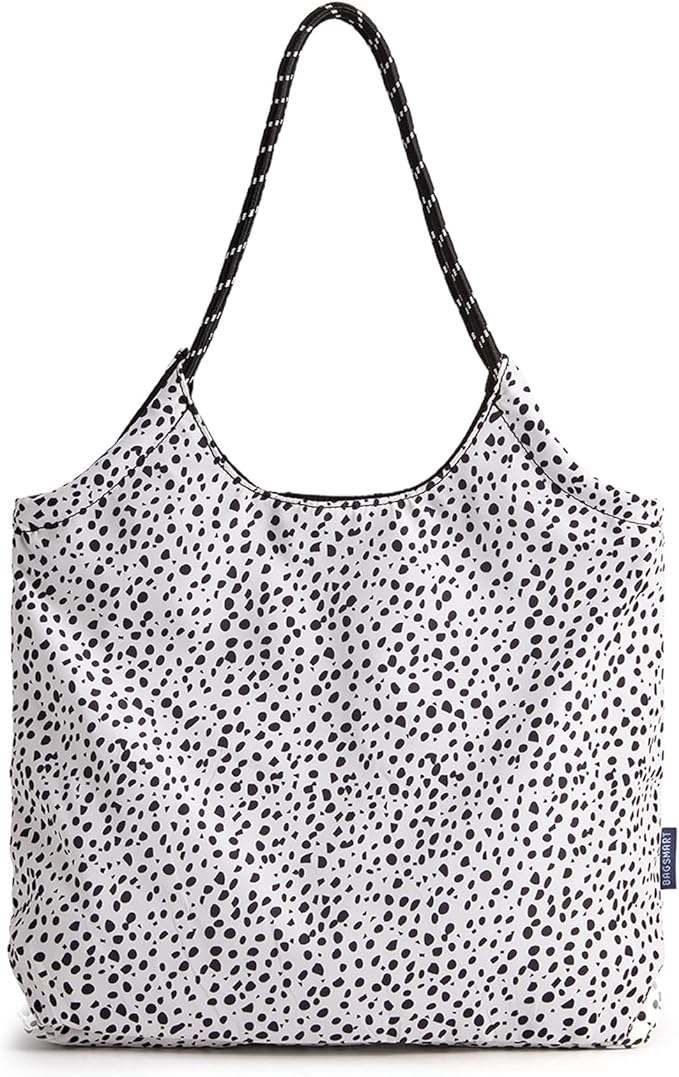 BAGSMART Beach Bags for Women, Beach Tote Bag Beach Bag with Zipper Travel Tote Bag for Women Sandproof Swim Pool Bag | Packable Beach Bag, Beach Essentials, for Travel, Gym, 12.5L Medium Tote, Lightweight, Water-resistant