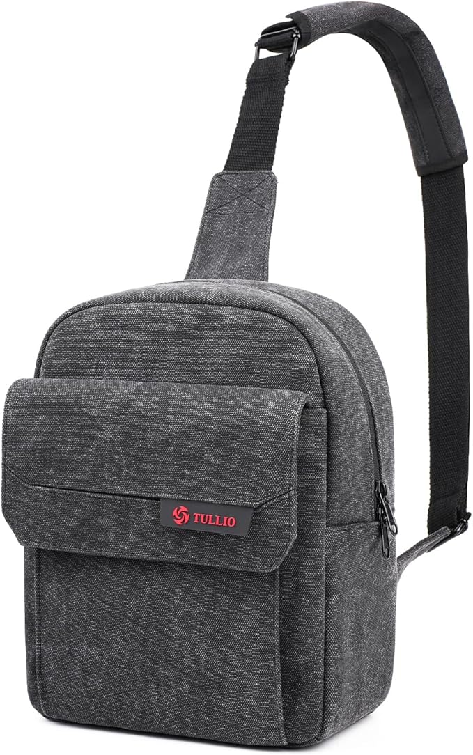 TULLIO Camera Bag Crossboy Printing Camera Sling Chest Bag Backpack for DSLR SLR Mirrorless Camera Waterproof for Photographer Compatible with Nikon Sony