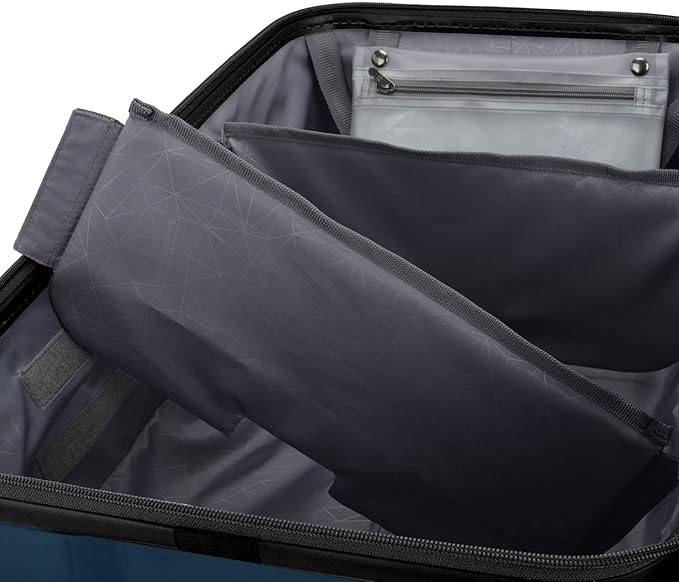 Traveler's Choice Ultimax II Polycarbonate Hardside Luggage with Spinner Wheels, Matte Navy, 28-Inch Medium Trunk