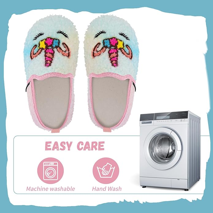 WateLves Kids Toddler Slippers Girls Boys Slip on House Shoes Lightweight Anti Slip Sock Slippers Winter Indoor Outdoor Walking Shoes