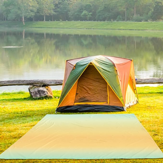 AISPARKY Beach Blanket Waterproof Sandproof Extra Large, Oversized Beach Mat, Quick Drying&Compact&Lightweight, Picnic Blankets Vacation Essentials for Outdoor Beach Camping (79" X 83" (4 Person))