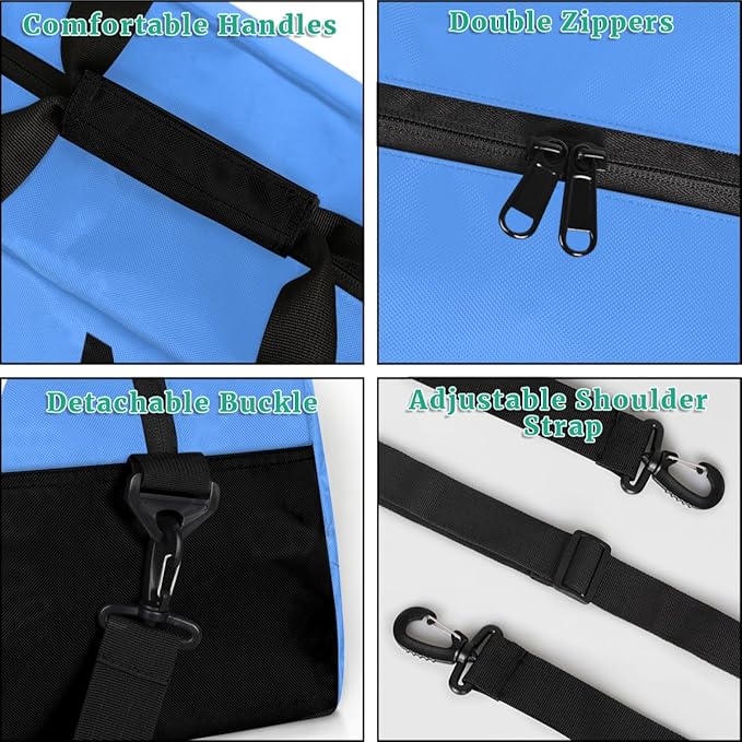 Personalize-Kids-Sports-Duffel-Bags With Custom Name Text Carry-On Overnight Travel Gym Lightweight Dance Pattern Sports Bags For Girls Boys Kids,Blue 1