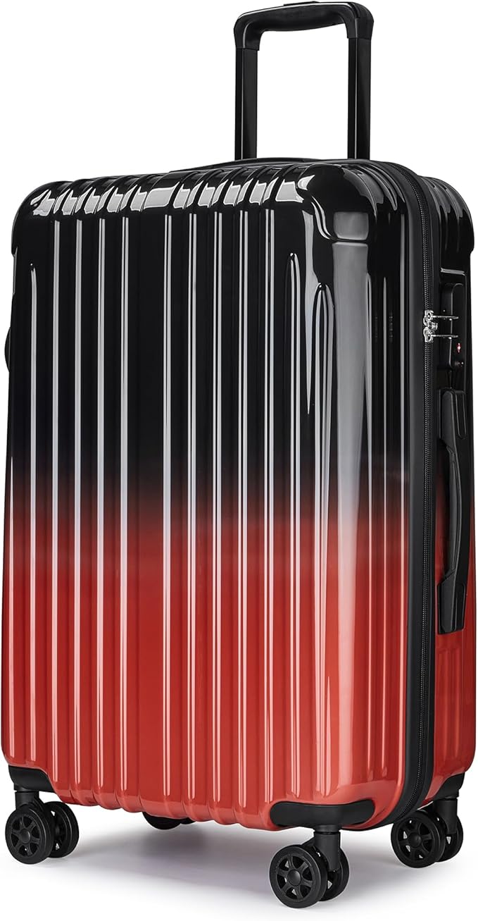 27 inch Luggage - Airline Approved Suitcases with Spinner Wheels, Built-In TSA Lock，Hard Shell Expandable Suitcases