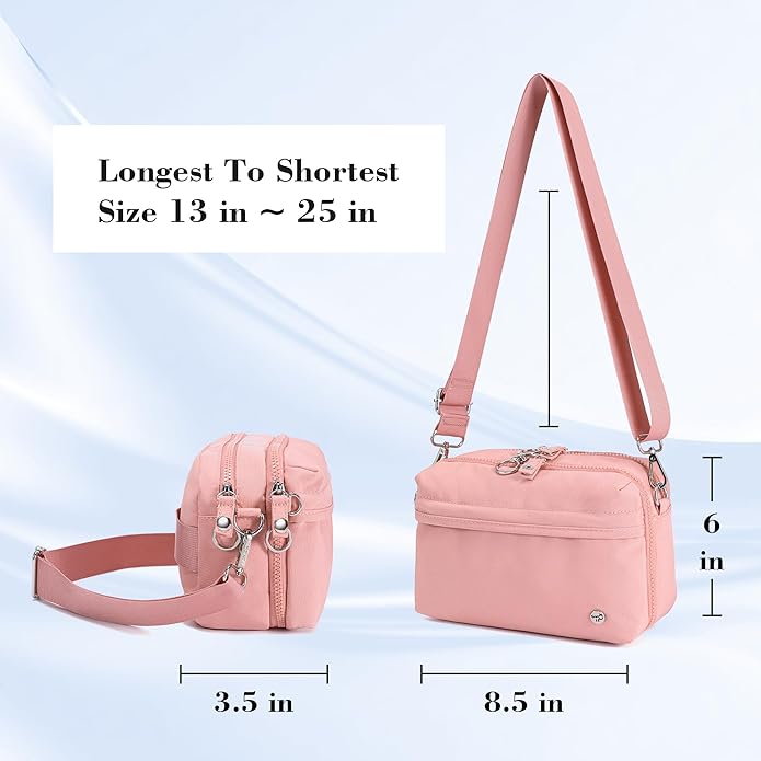 NEICOA Anti Theft Crossbody Bags for Women Nylon Small Travel Purse RFID Sling Shoulder Bag for Vacation Essentials