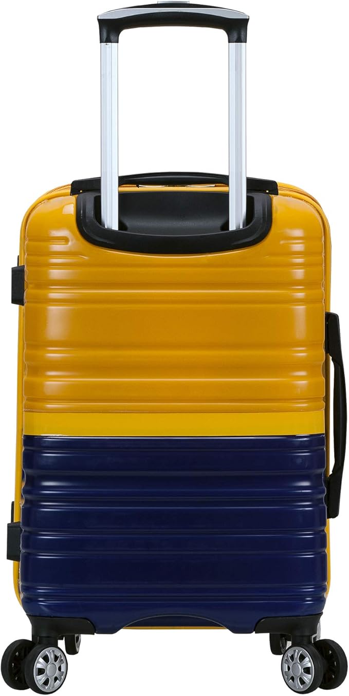 Rockland Melbourne Hardside Expandable Spinner Wheel Luggage, Two Tone Navy, Carry-On 20-Inch