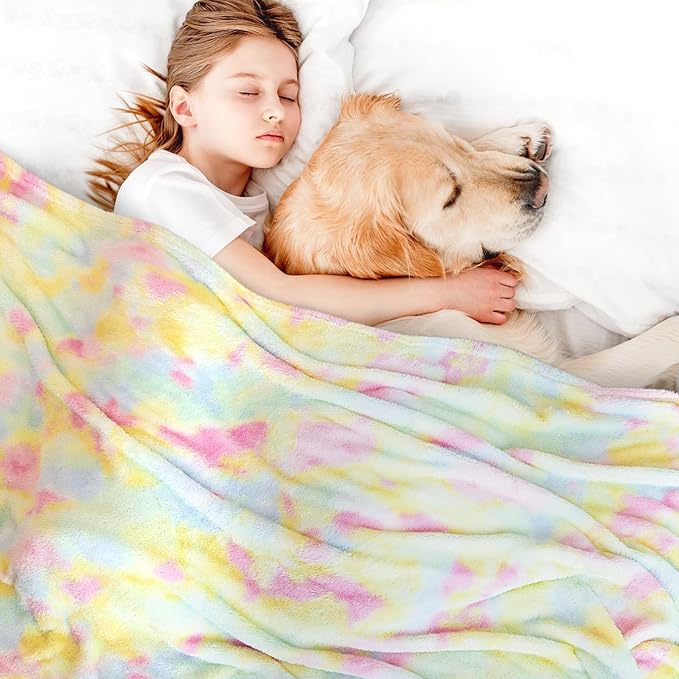MUGD Soft Blankets Fuzzy Twin Bed Fleece Blanket Kids Warm Throw Blanket for Bed