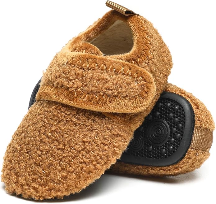 ditont Toddler Slippers Non-Slip Lightweight Comfortable Kids Indoor Grip House Home Shoes for Boys Girl
