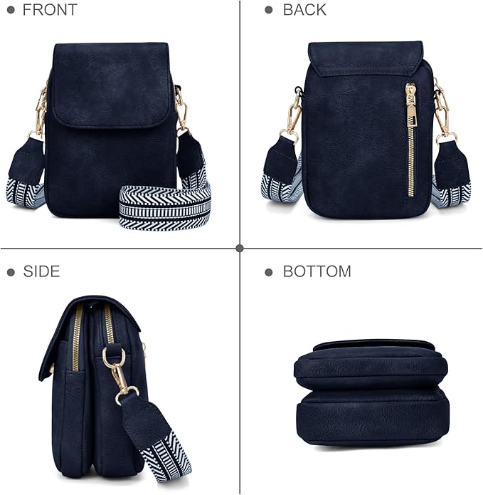 Fashion Small Crossbody Bags for Women Trendy Designer Cell Phone Purses Wallets with Card Holder Anti Theft Travel