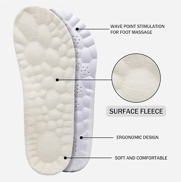 UUBARIS Bootie Slippers for Women Men Furry Warm House Sock Shoes For Indoor Outdoor Travel