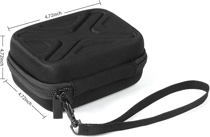 Digital Camera Case for AbergBest 21 Mega Pixels 2.7" LCD Rechargeable HD/Kodak Pixpro/Canon PowerShot ELPH 180/190/Sony DSCW800/DSCW830 Cameras, Travel Carrying Protective Case for Camera- Black