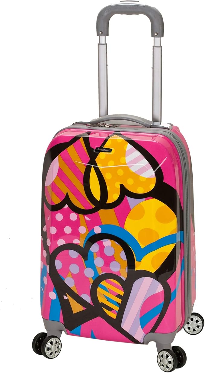 Rockland Vision Hardside Spinner Wheel Luggage, Love, Carry-On 20-Inch