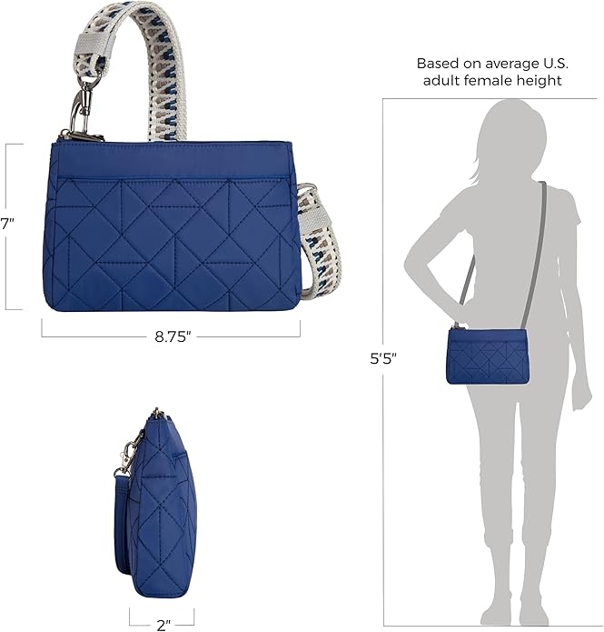 Travelon unisex-adult Anti-Theft Boho Clutch Crossbody