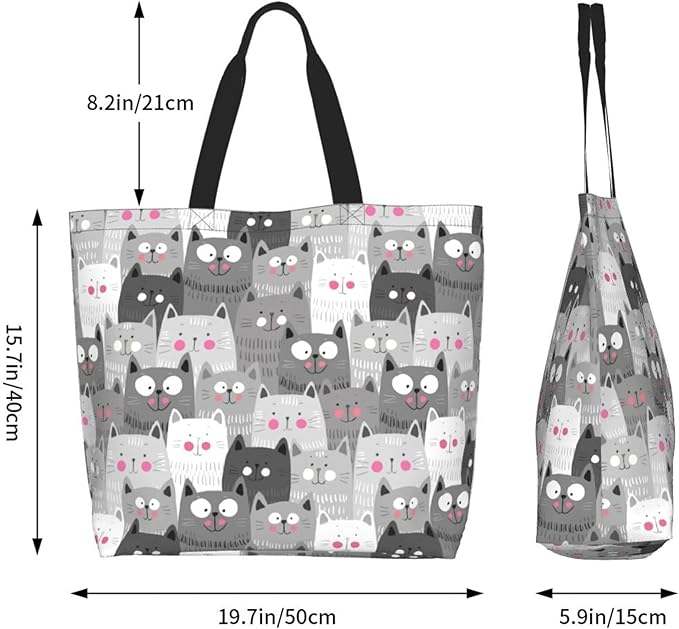 Tote Bag for Women Large Beach Bag Reusable Grocery Bags Handbag for Travel Shopping