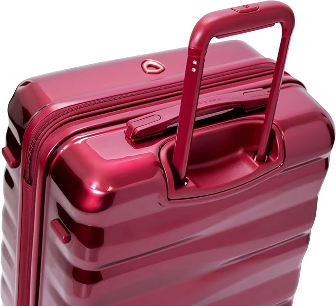 Traveler's Choice Edinburgh II Hardside Spinner Luggage, TSA Lock, Red, 29" Large