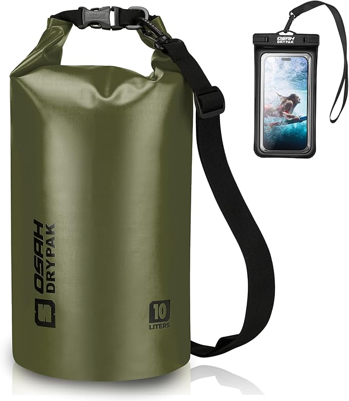 Waterproof Dry Bag, 5L/10L/20L/30L/40L Roll Top Lightweight Storage Backpack with Phone Case for Women & Men, Floating Waterproof Sack for Travel, Swimming, Kayaking, Paddle Board, Camping & Beach