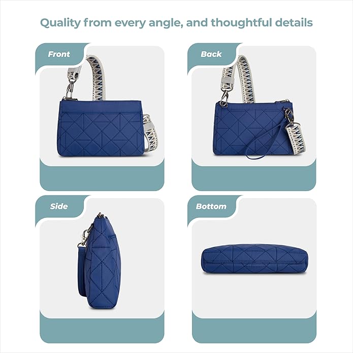 Travelon unisex-adult Anti-Theft Boho Clutch Crossbody