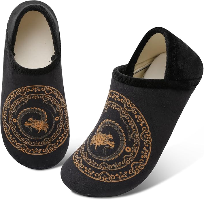 Scurtain Unisex Adults Rubber Sole Slippers