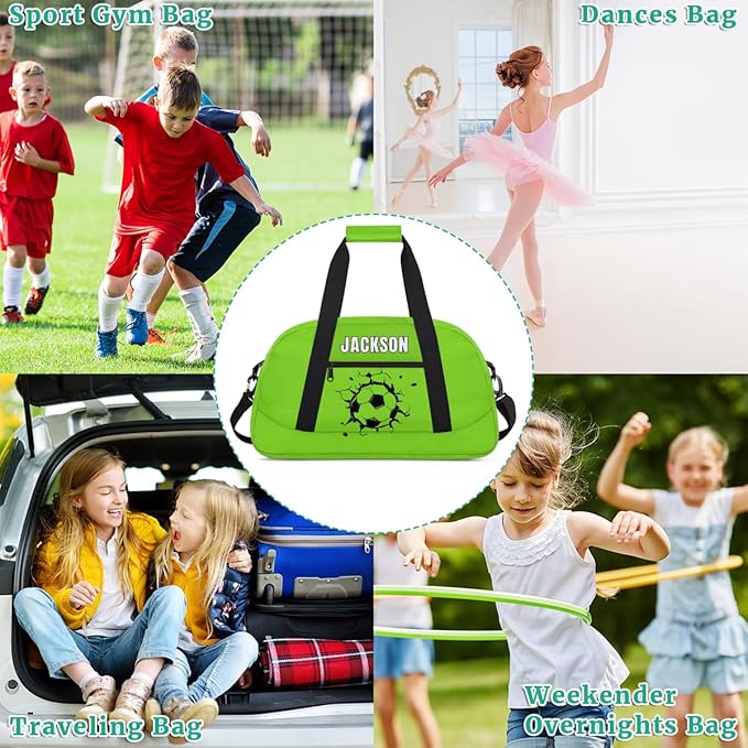 Custom Basketball Gym Duffel for Kids Boys,Personalized Duffel Bag Overnight Bags for Travel Weekender Practice Sports
