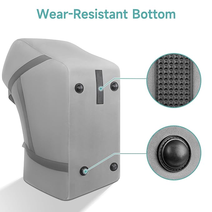 YOREPEK Car Seat Travel Bag for Airplane Compatible with Nuna Pipa Car Seat and Base, Fits for DOONA Stroller without Base, Padded Car Seat Carrier for Airport with 5 Protective Bumper Feet, All Gray