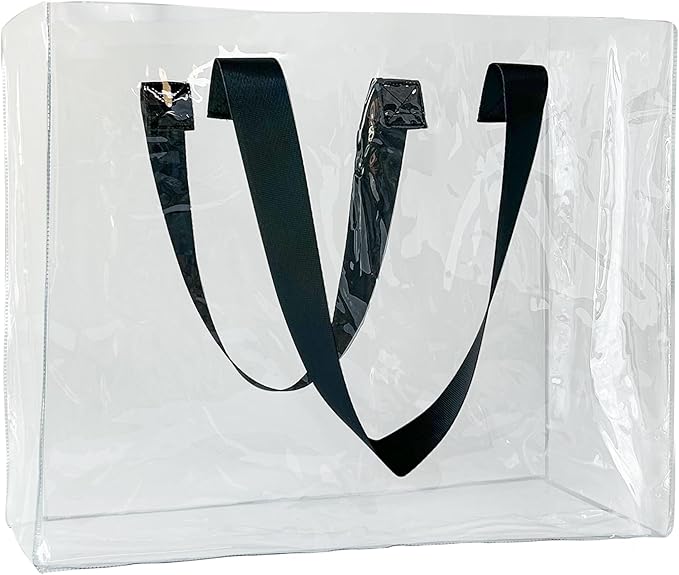 Holographic PVC Beach Bag Waterproof - 18×13×6inch Large Clear Tote for Women Men Pool Travel Sandproof Carry All