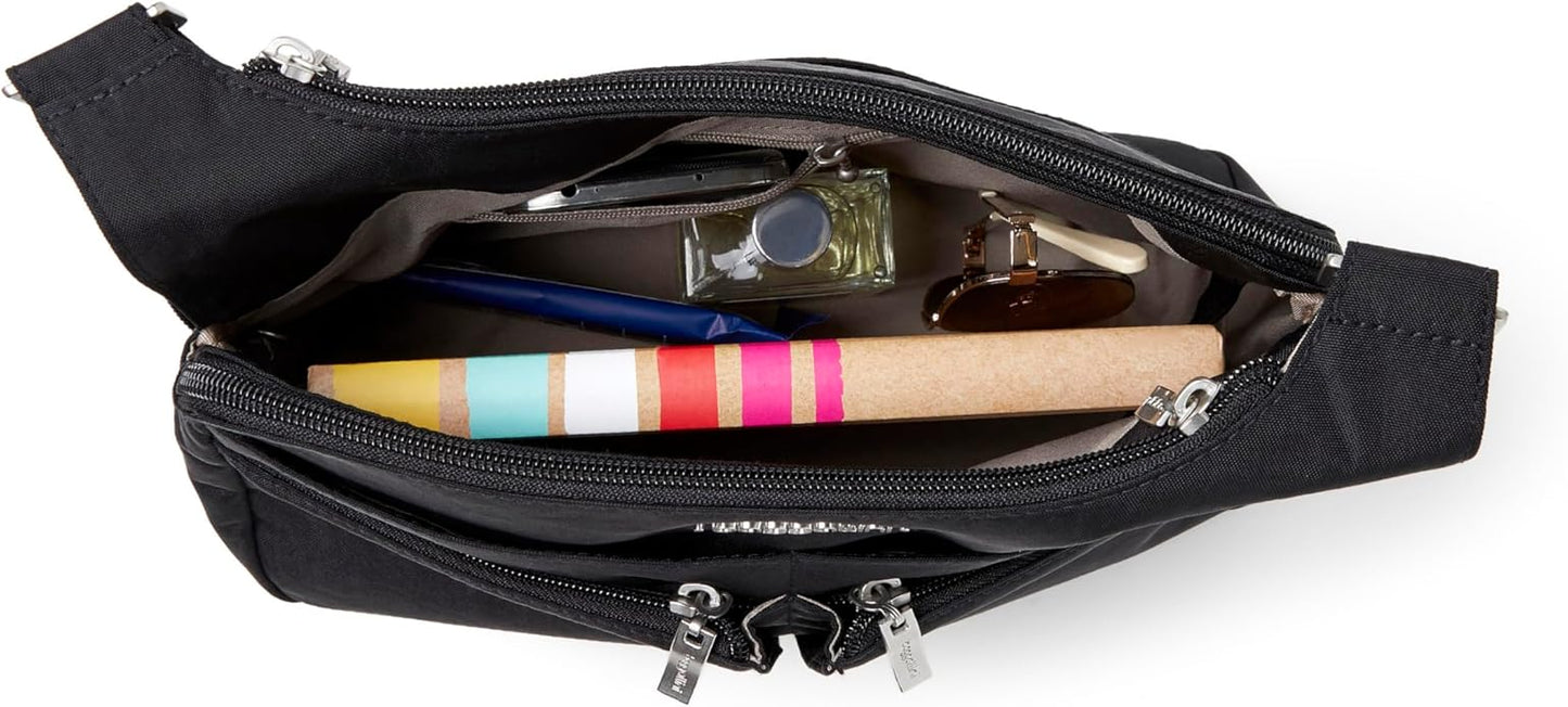 Baggallini Crossbody Travel Bag 11x8.5 Lightweight Water-resistant Nylon Handbag