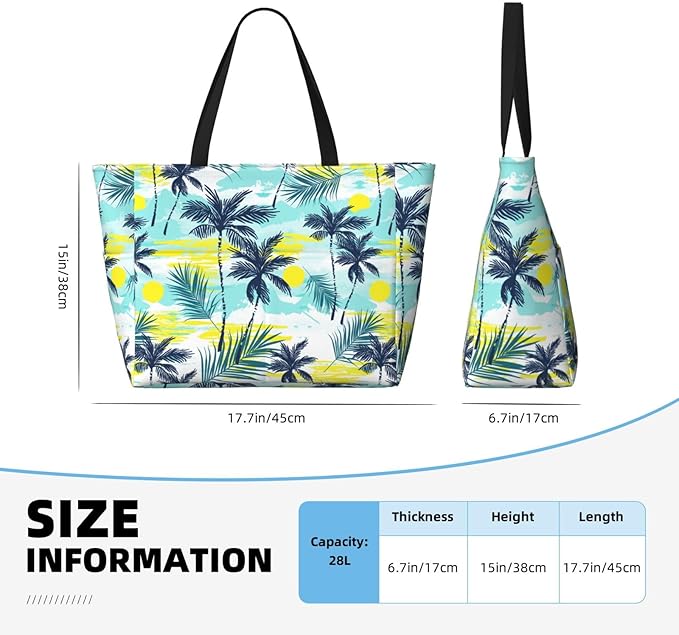 Beach Bag Tote Bags Waterproof Sandproof for Women Large Beach Tote Bag Foldable with Pockets for Weekend Vacation