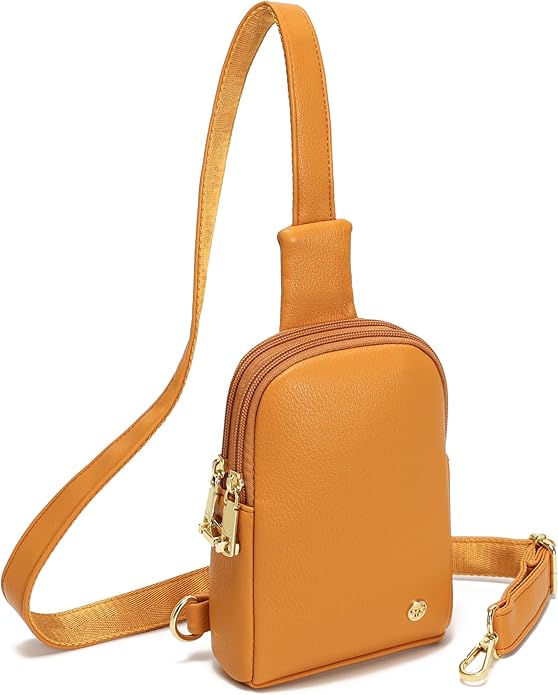 INICAT Small Sling Bag for Women Everyday & Travel Crossbody Bags Lightweight Cross Body Purses Vegan Leather